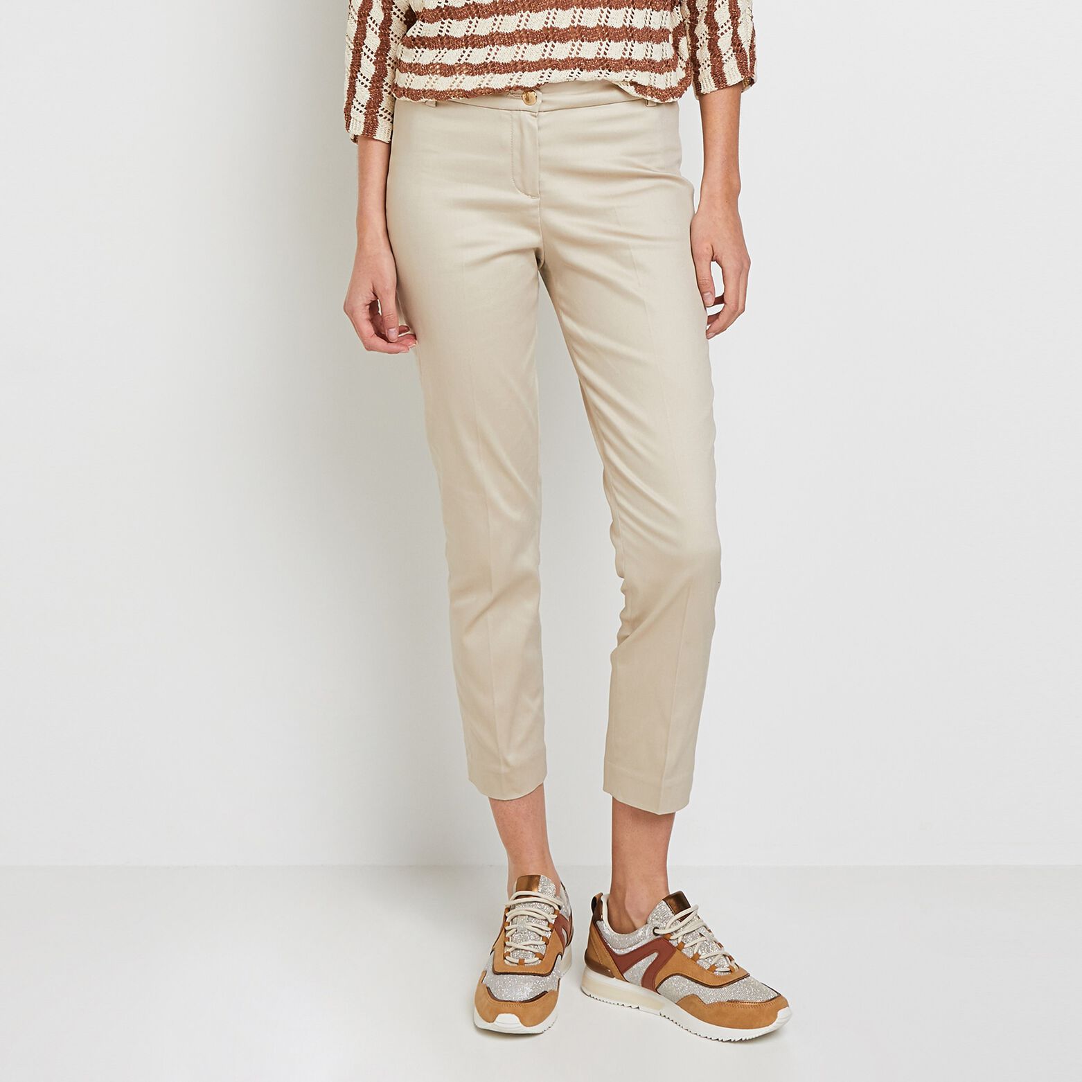Pantalon raccourci femme