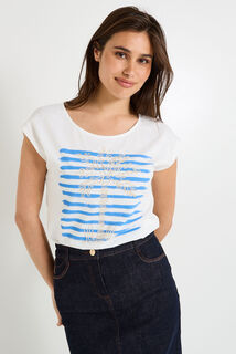 T-shirt col rond femme