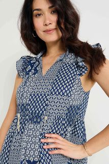 Robe longue imprimée femme