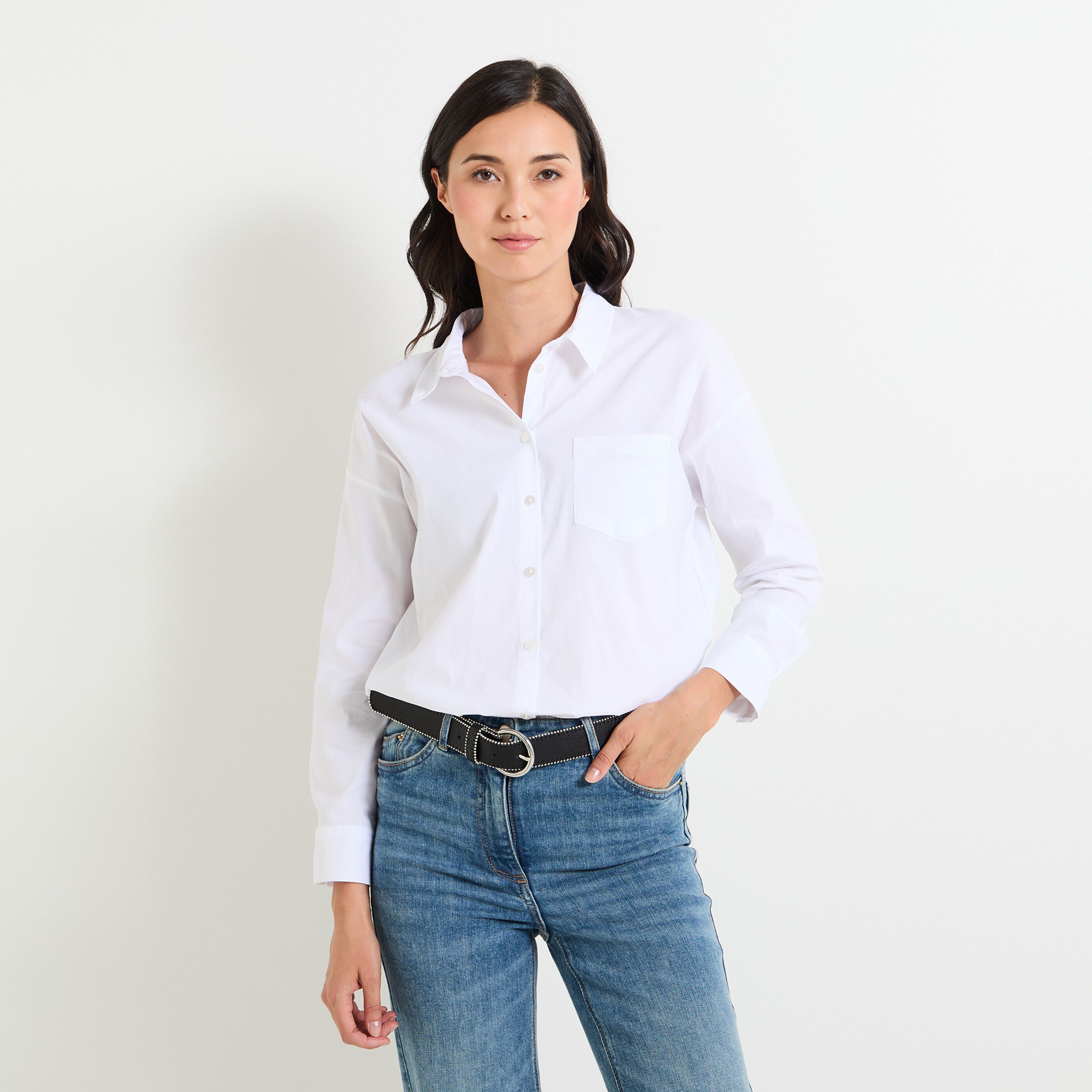 Chemisier femme BLANC Graindemalice