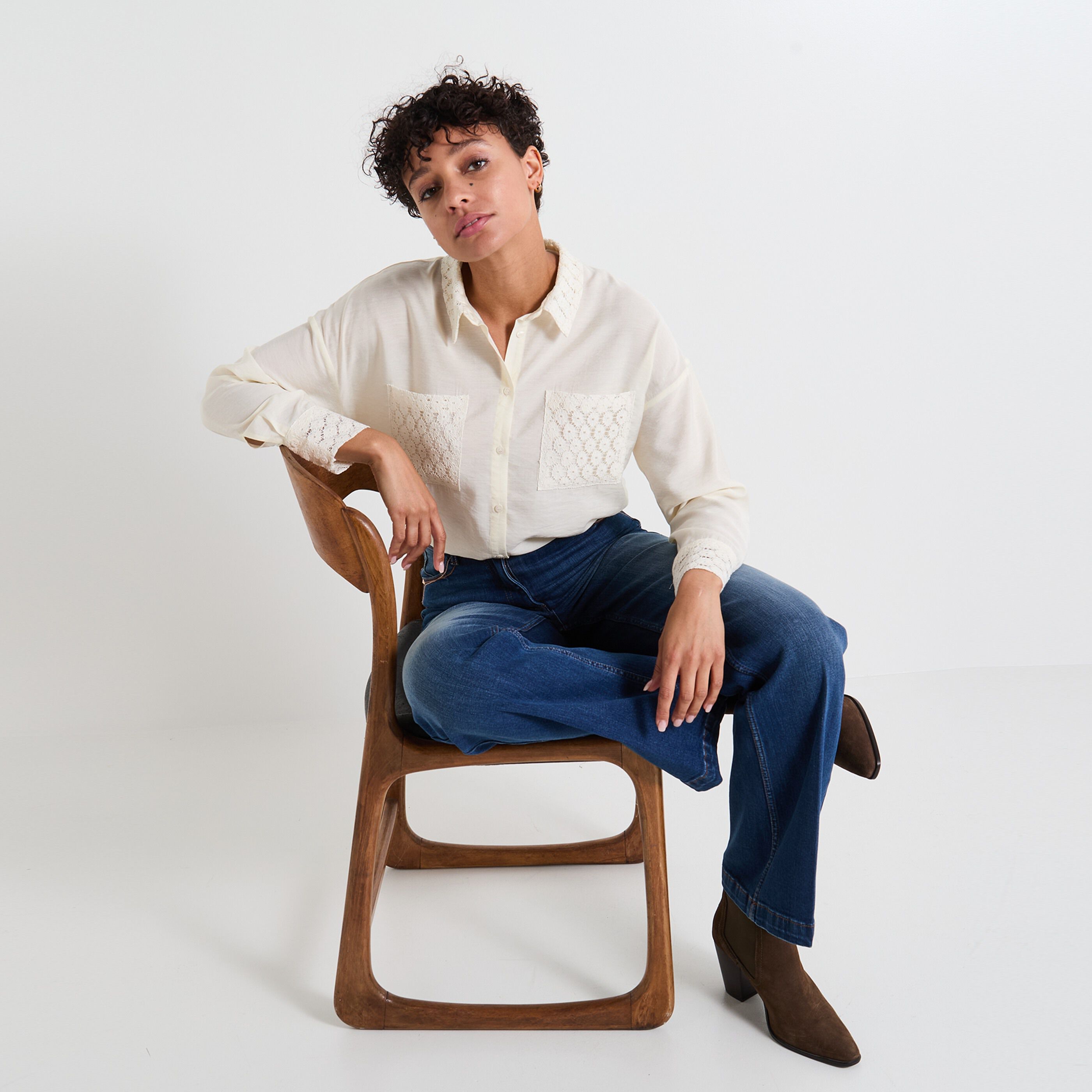 Chemisier fluide femme