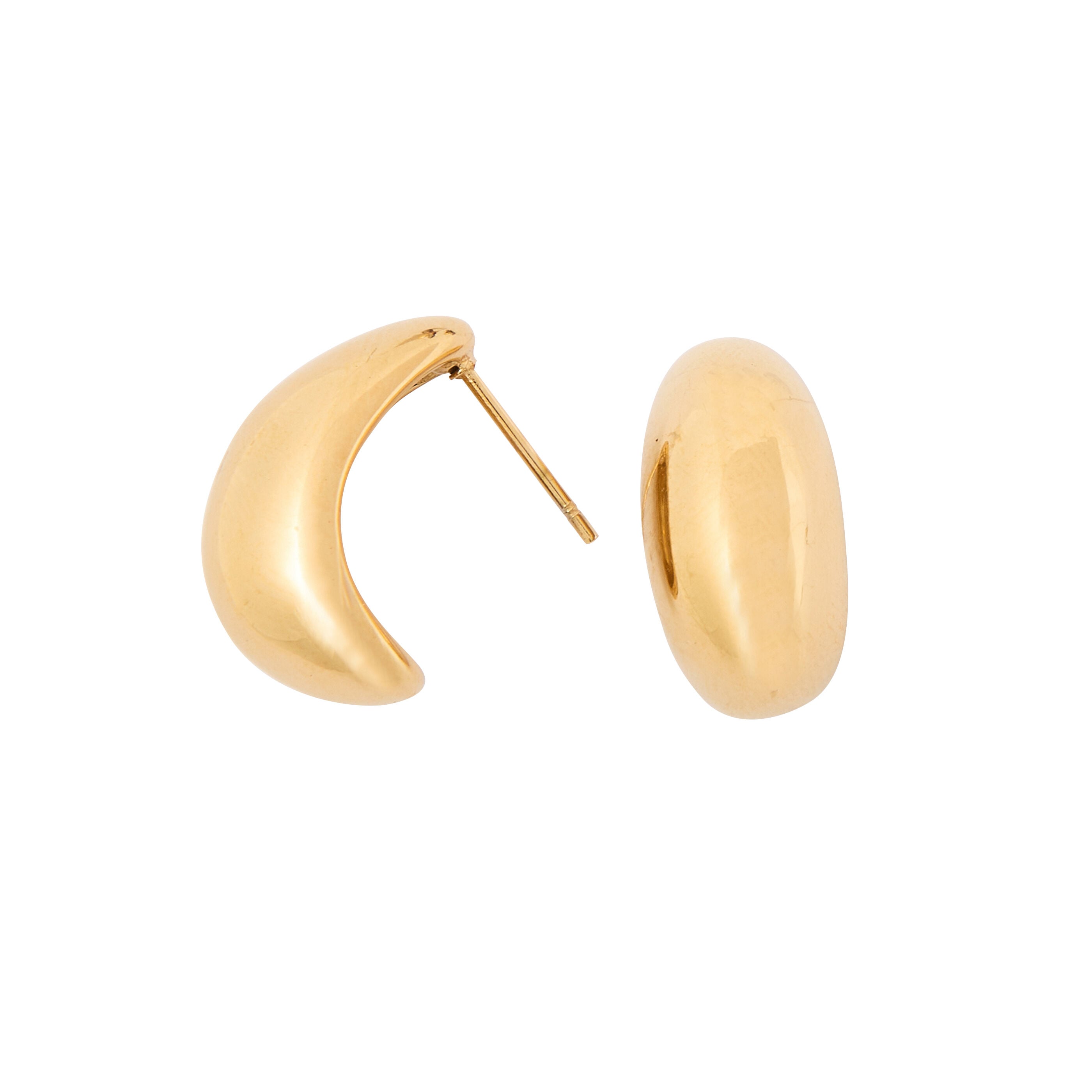 Boucles d'oreilles gouttes dor&eacute;es