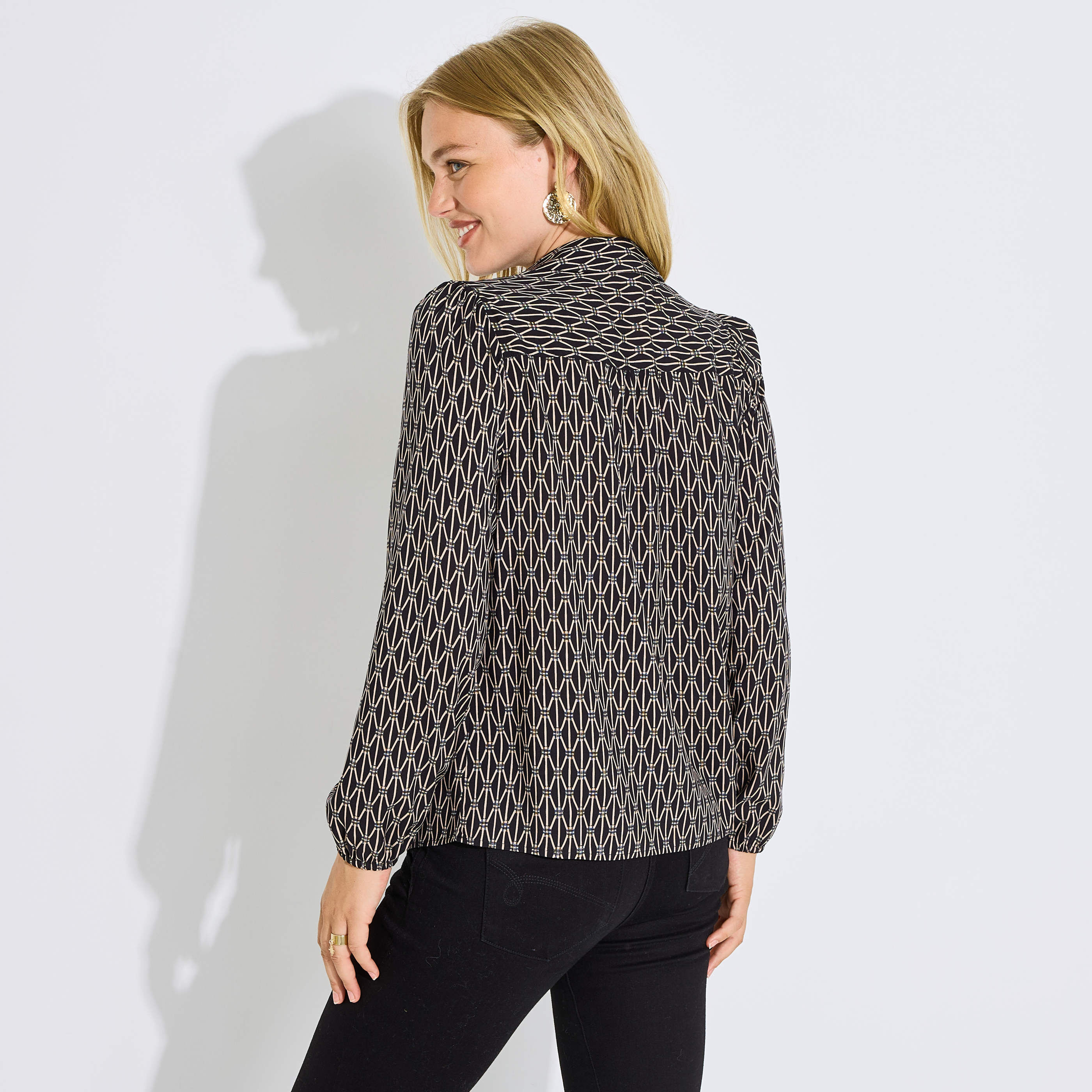 Blouse imprim&eacute;e femme