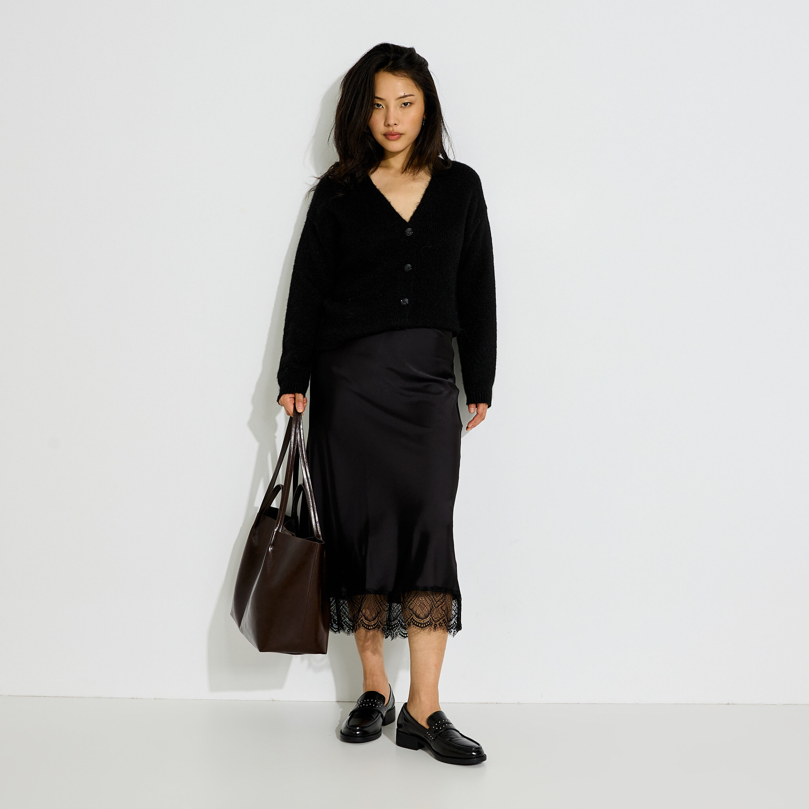 Gilet col V femme