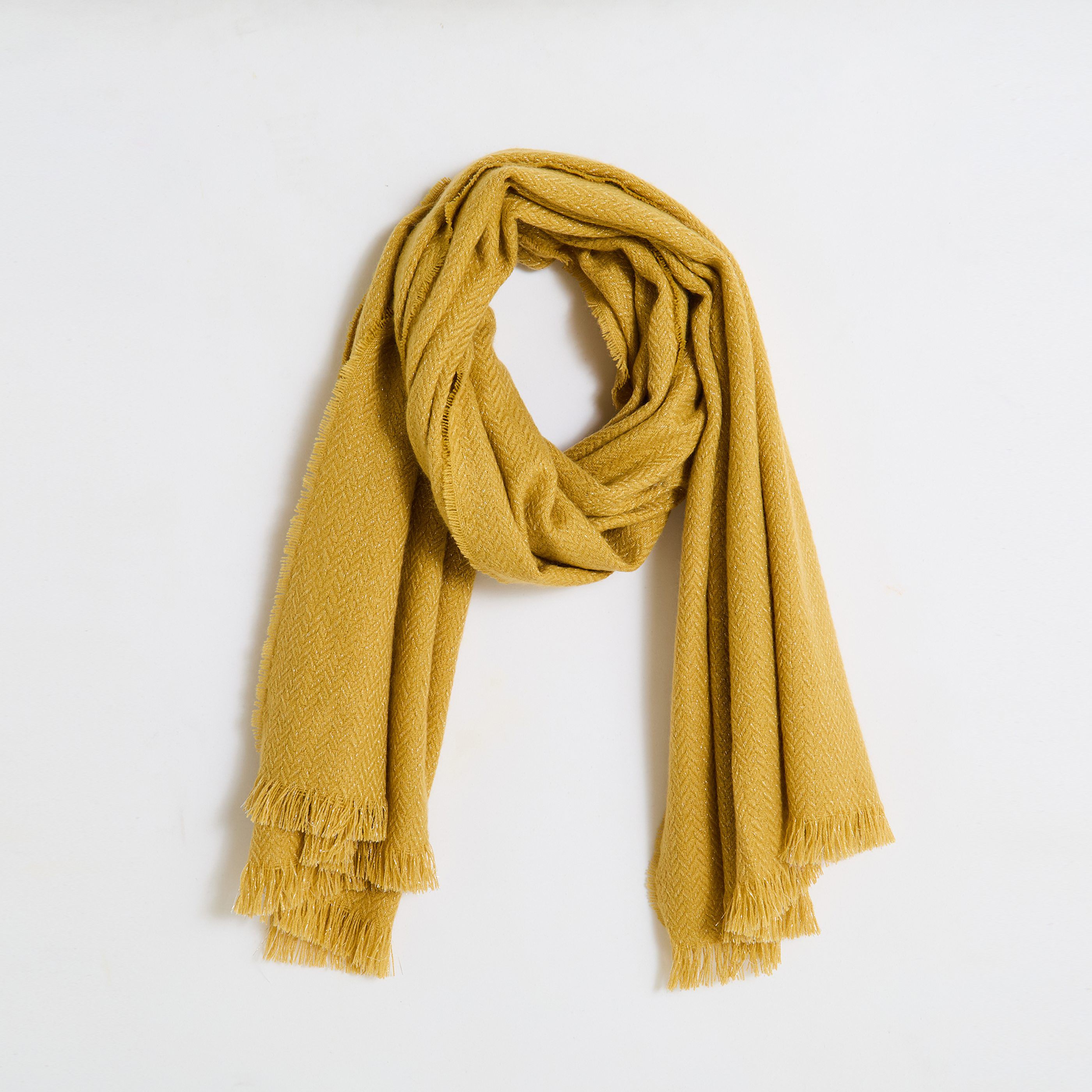 Echarpe unie brillante femme