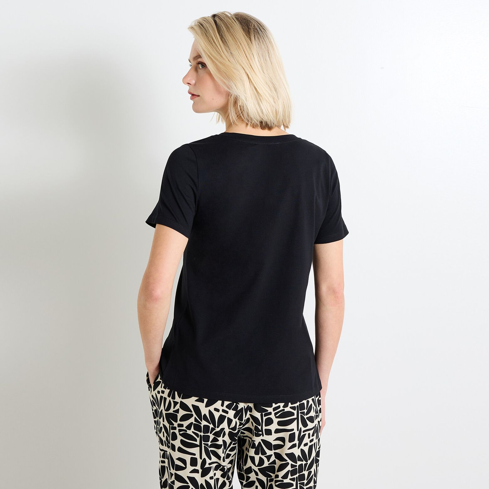 T-shirt col rond femme