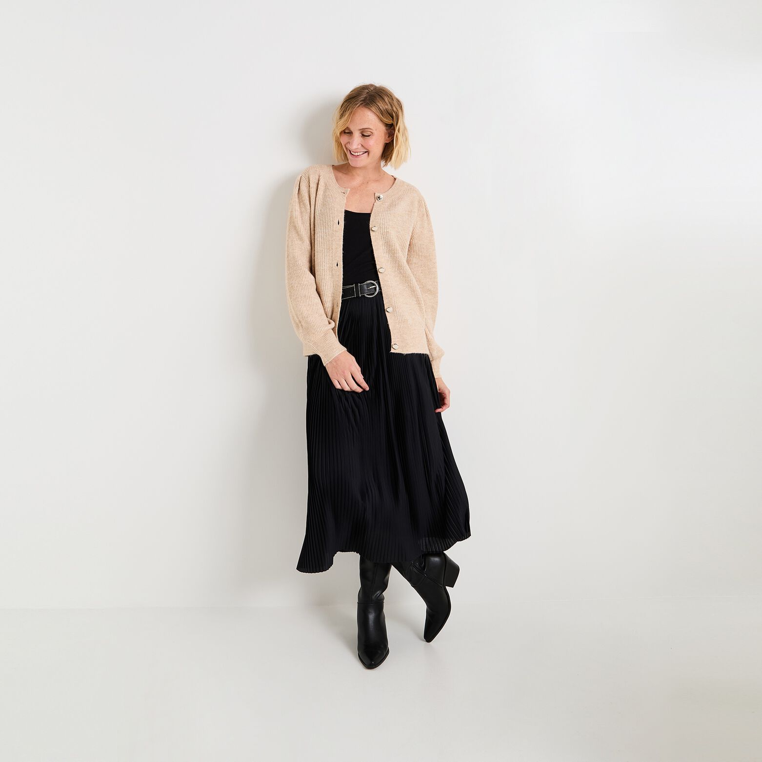 Gilet manches bouffantes femme
