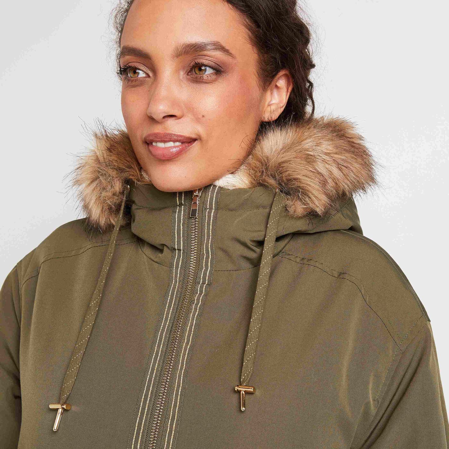 Parka à capuche femme
