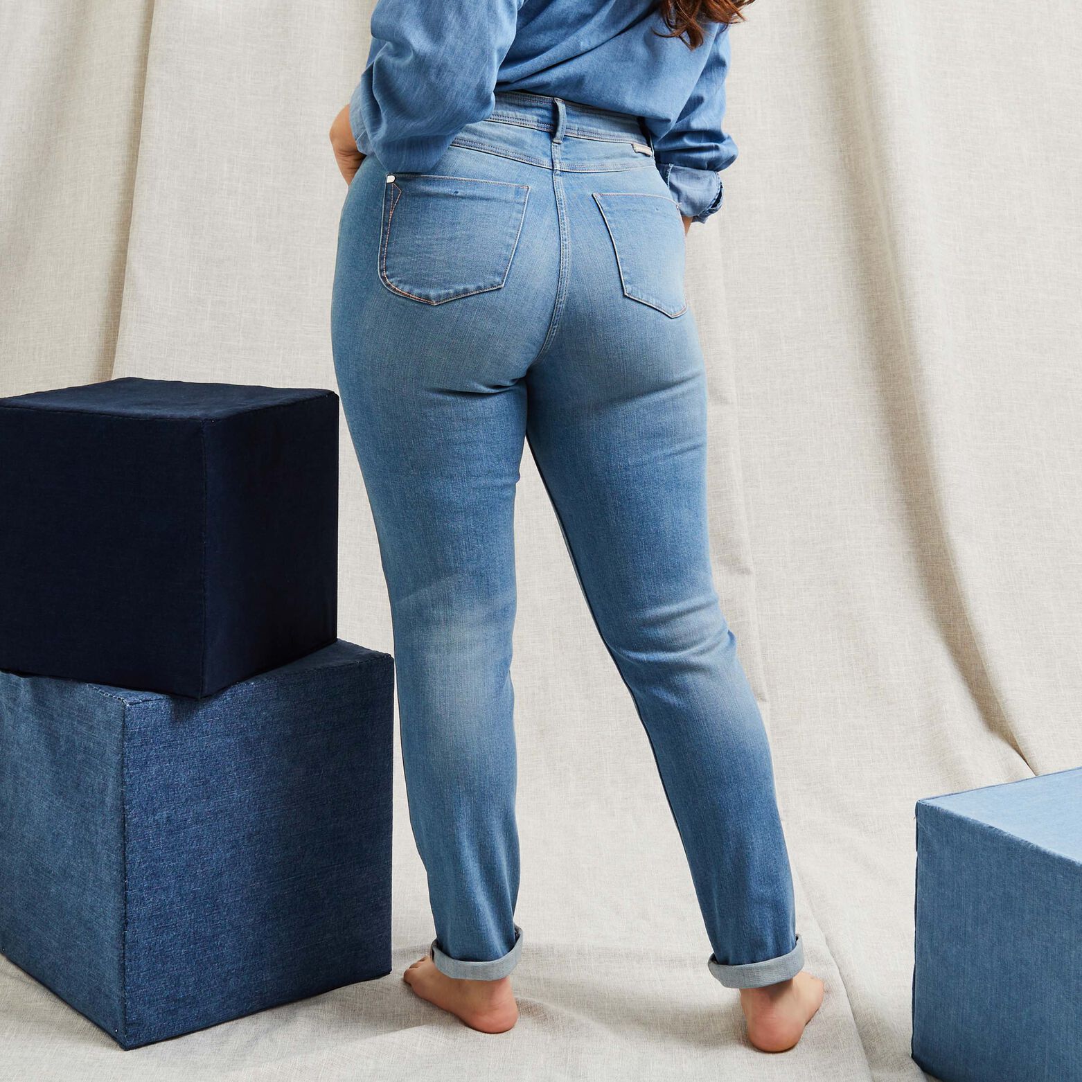 Jean raccourci femme TOKYO