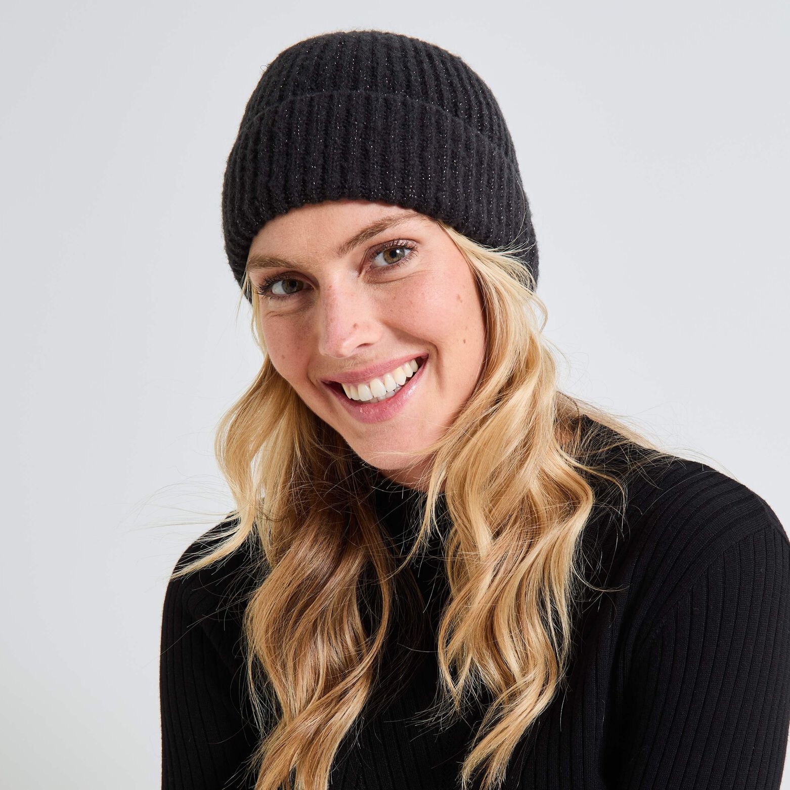 Bonnet côtelé femme