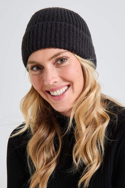 Bonnet côtelé femme