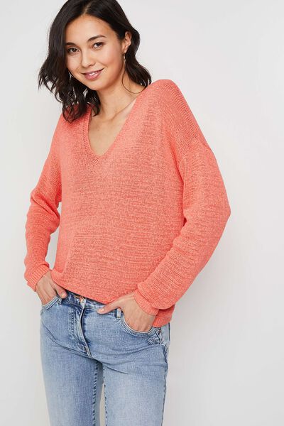 Pull maille col V