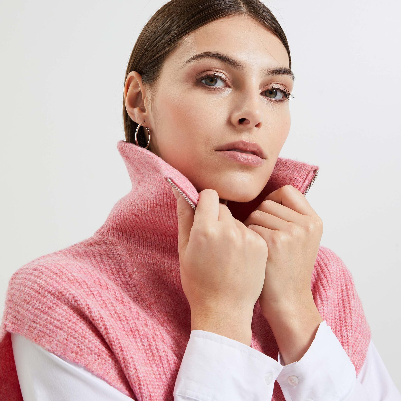 Pull sans manches camioneur femme