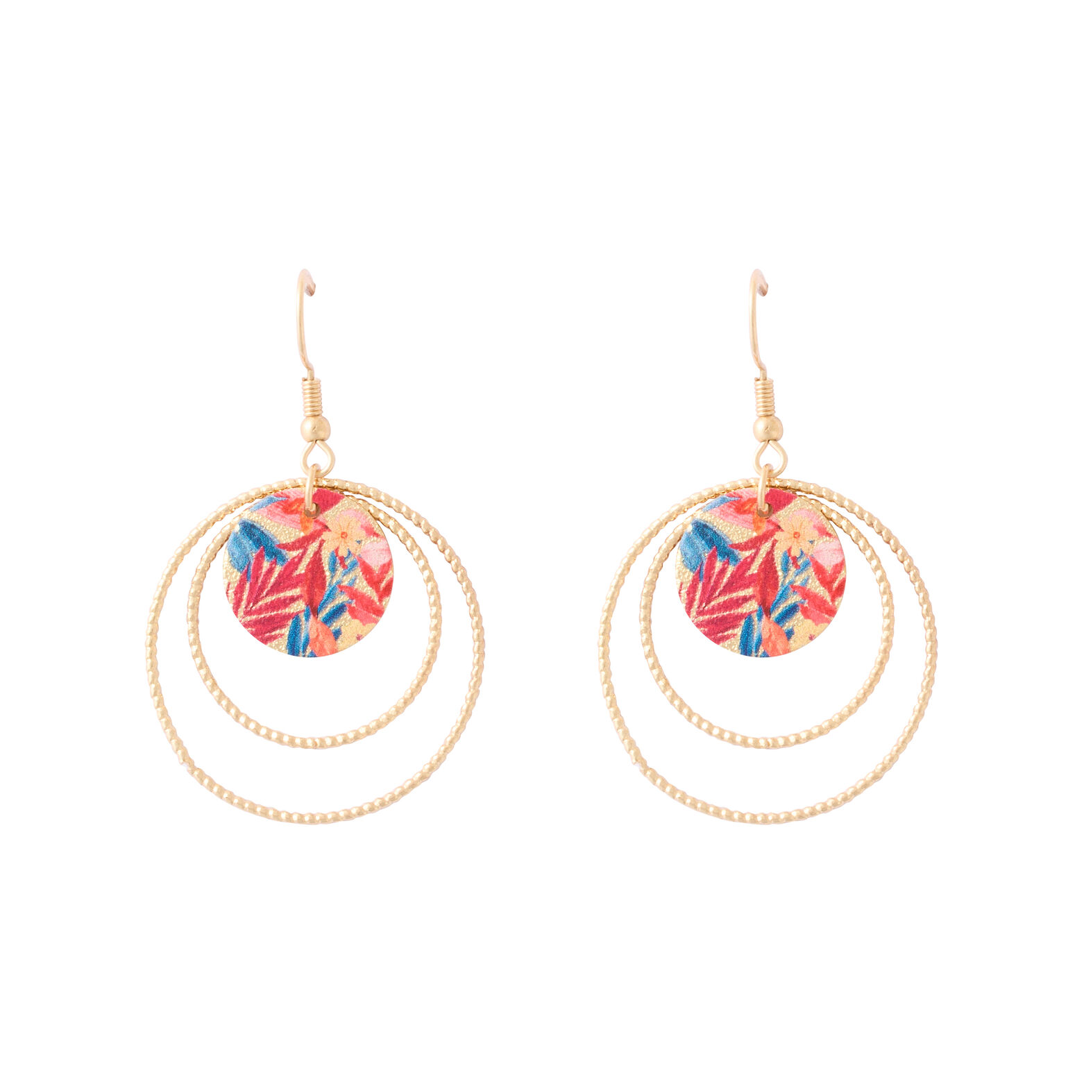 Boucles d'oreilles cercles et disques