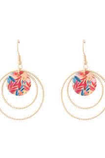 Boucles d'oreilles cercles et disques