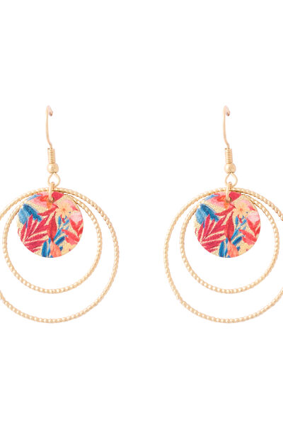Boucles d'oreilles cercles et disques
