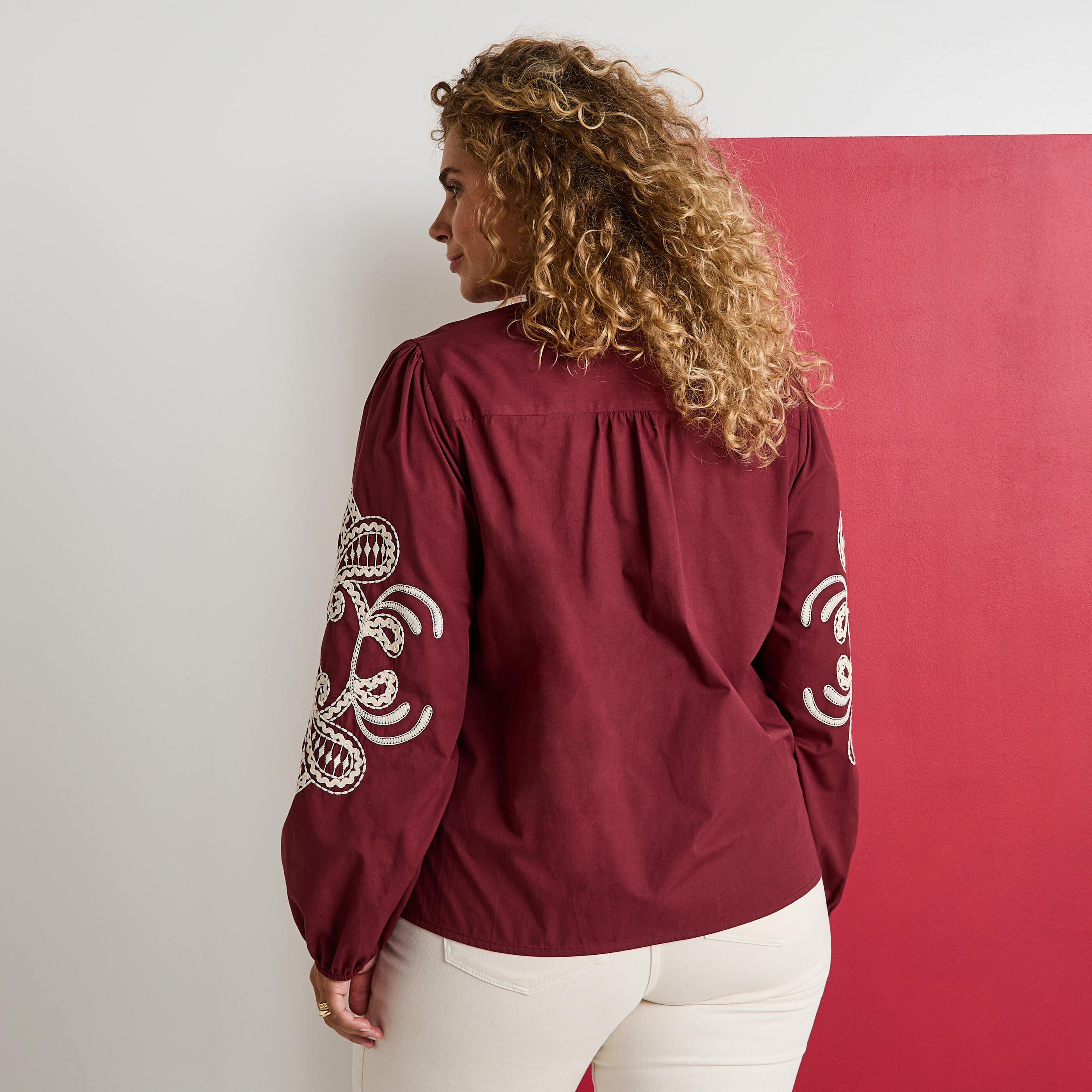 Chemisier manches longues femme