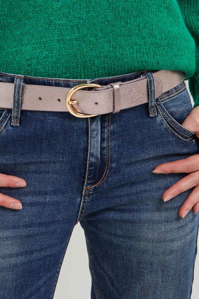 Ceinture croûte de cuir femme