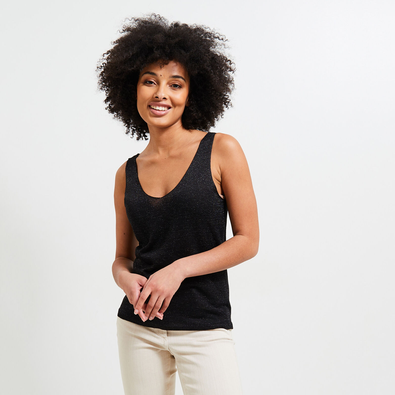 Débardeur maille femme
