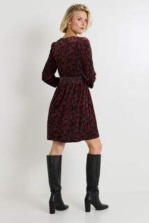 Robe manches 3/4 femme
