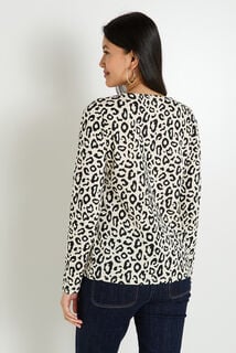 T-shirt imprimé léopard femme