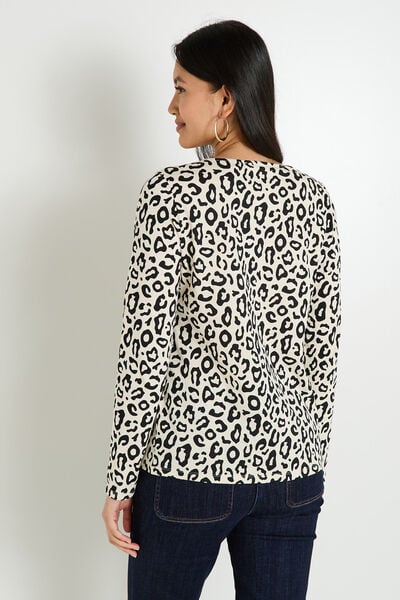 T-shirt imprimé léopard femme