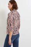 T-shirt col chemise imprimé