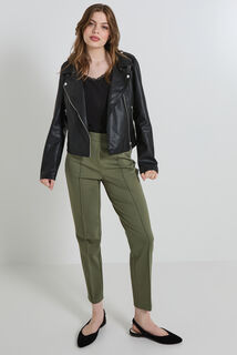 Pantalon cigarette stretch femme