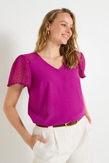 Blouse manches fantaisie femme