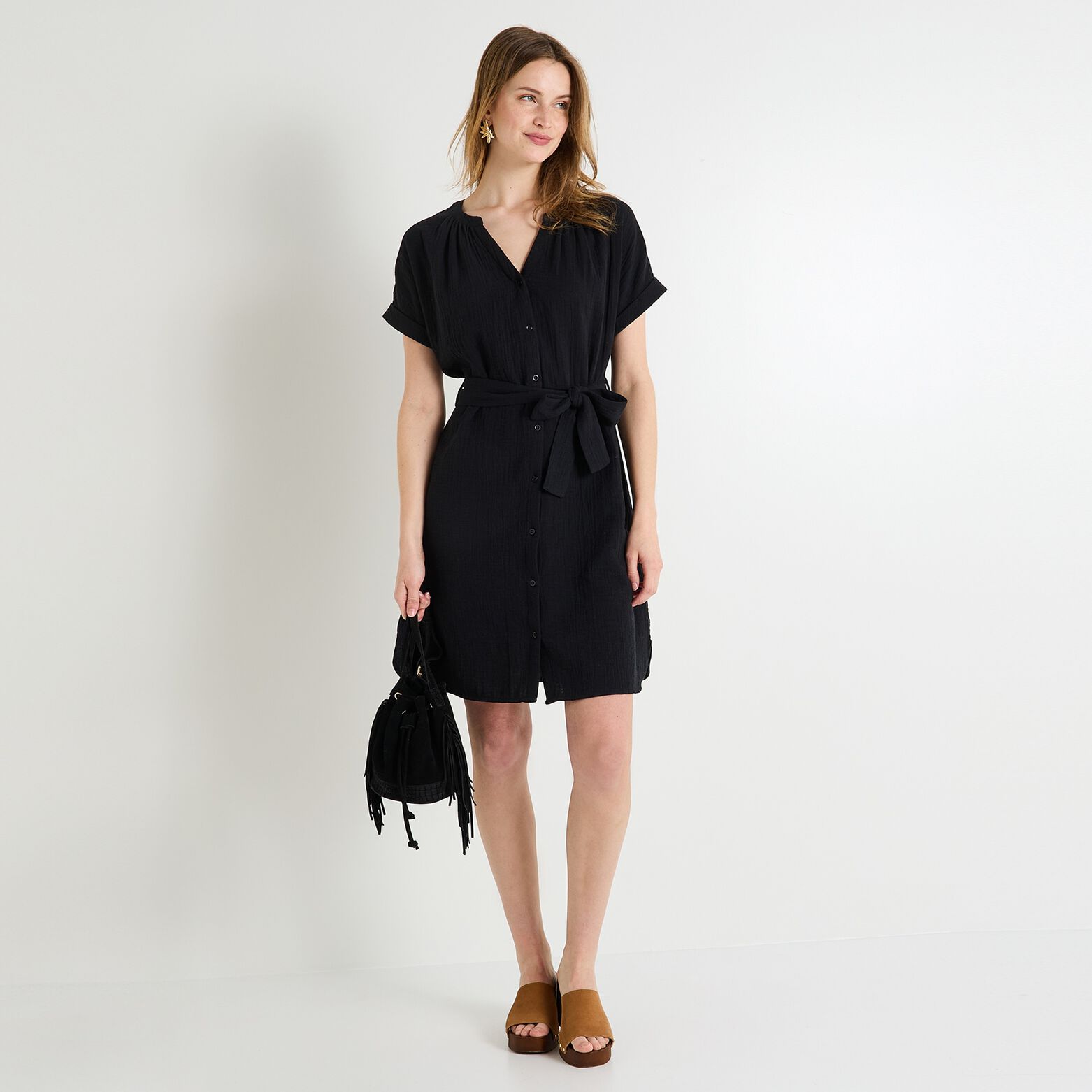 Robe en gaze de coton femme