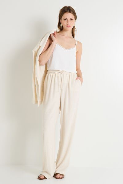 Pantalon large femme