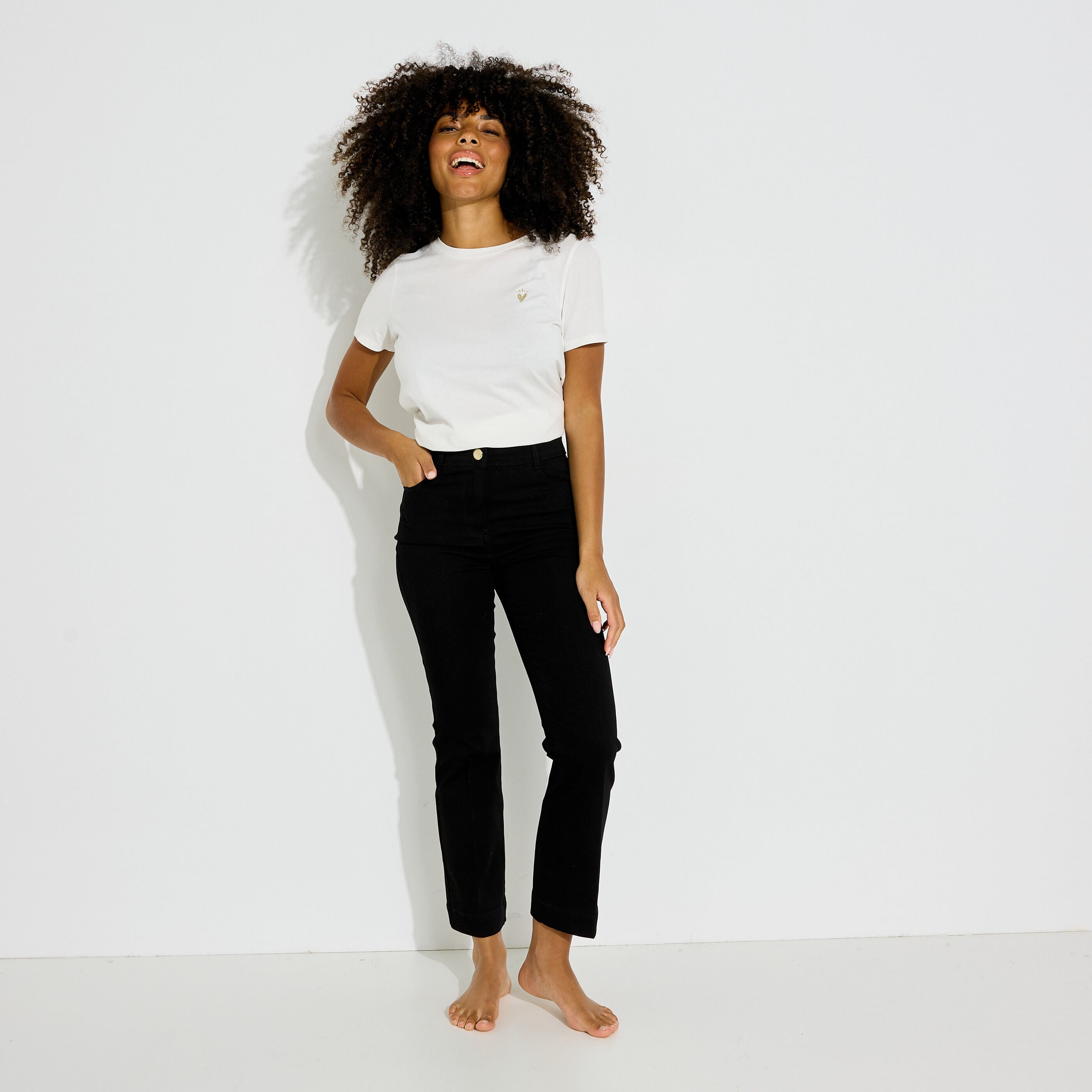 Jean bootcut raccourci TROPEZ RB02 femme