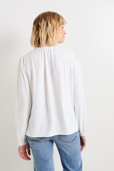Chemisier col montant femme
