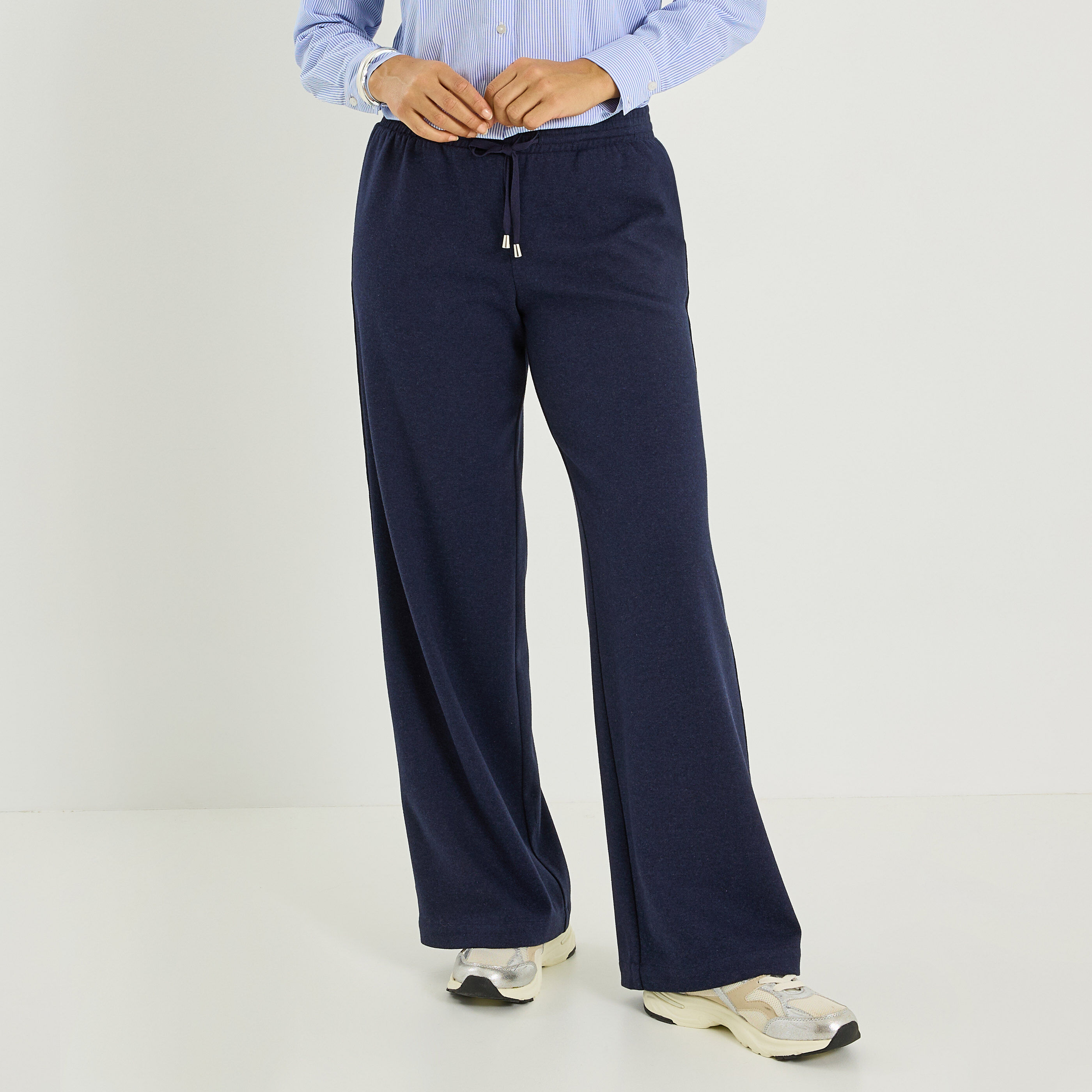 Pantalon en maille chaude femme