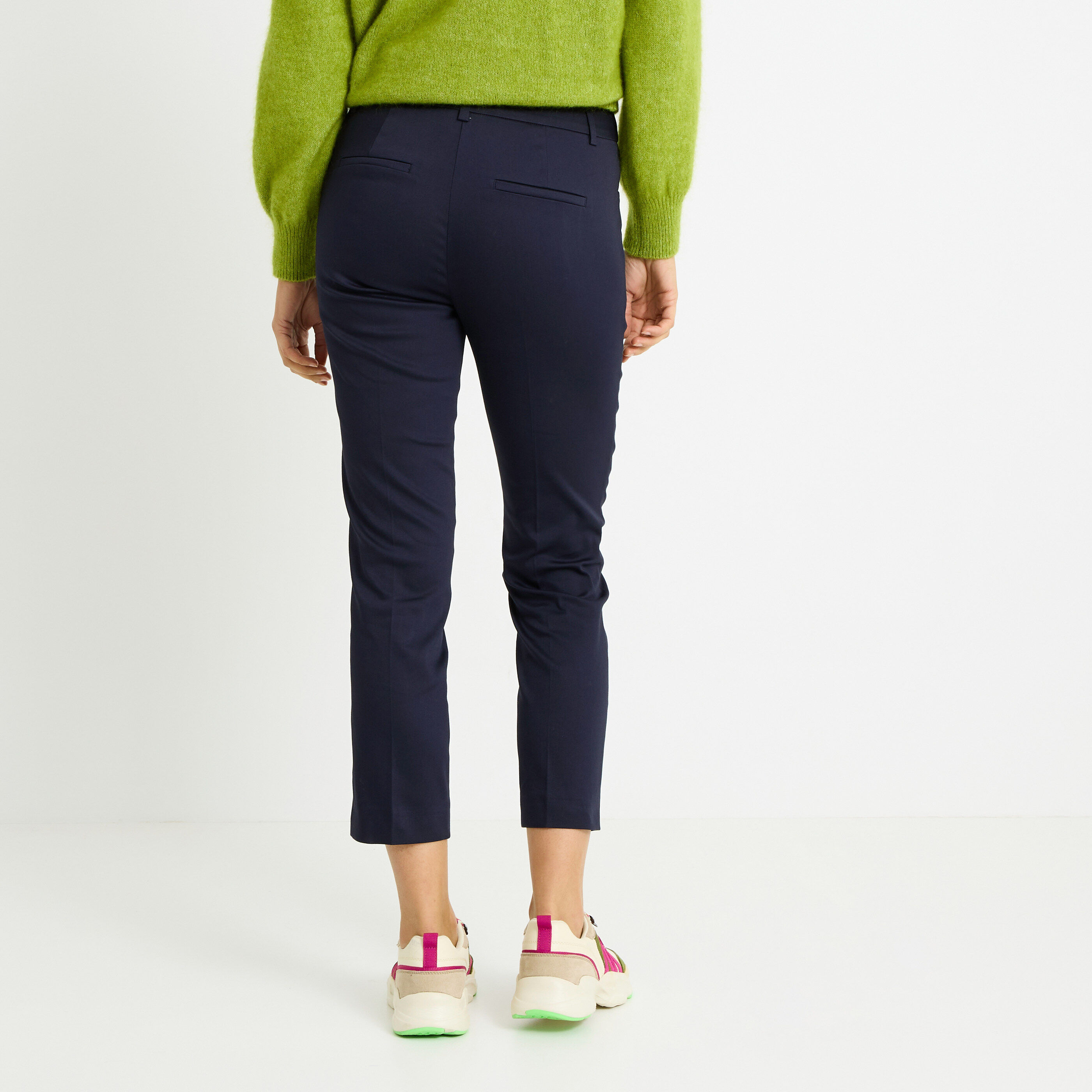 Pantalon cigarette raccourci femme