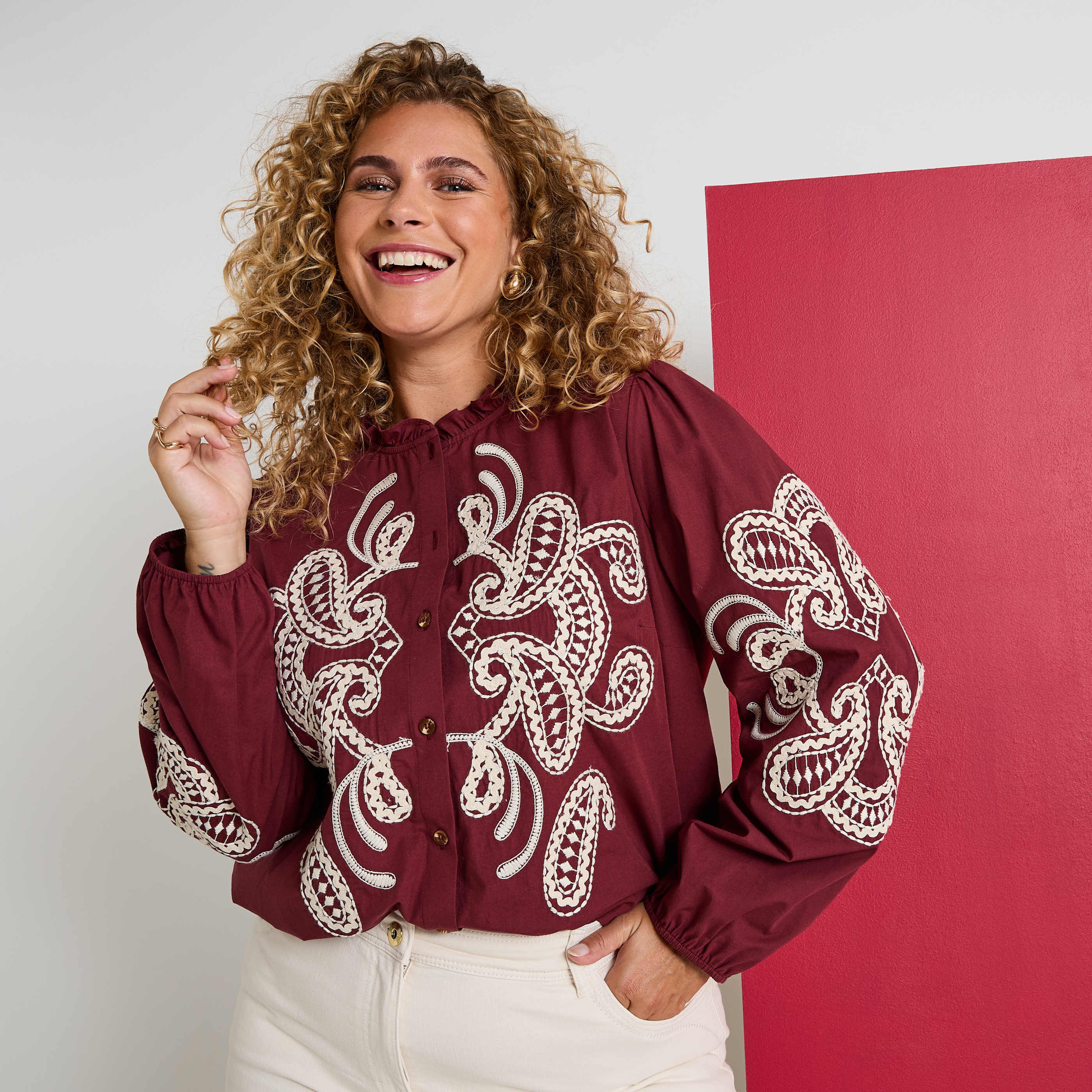 Chemisier manches longues femme