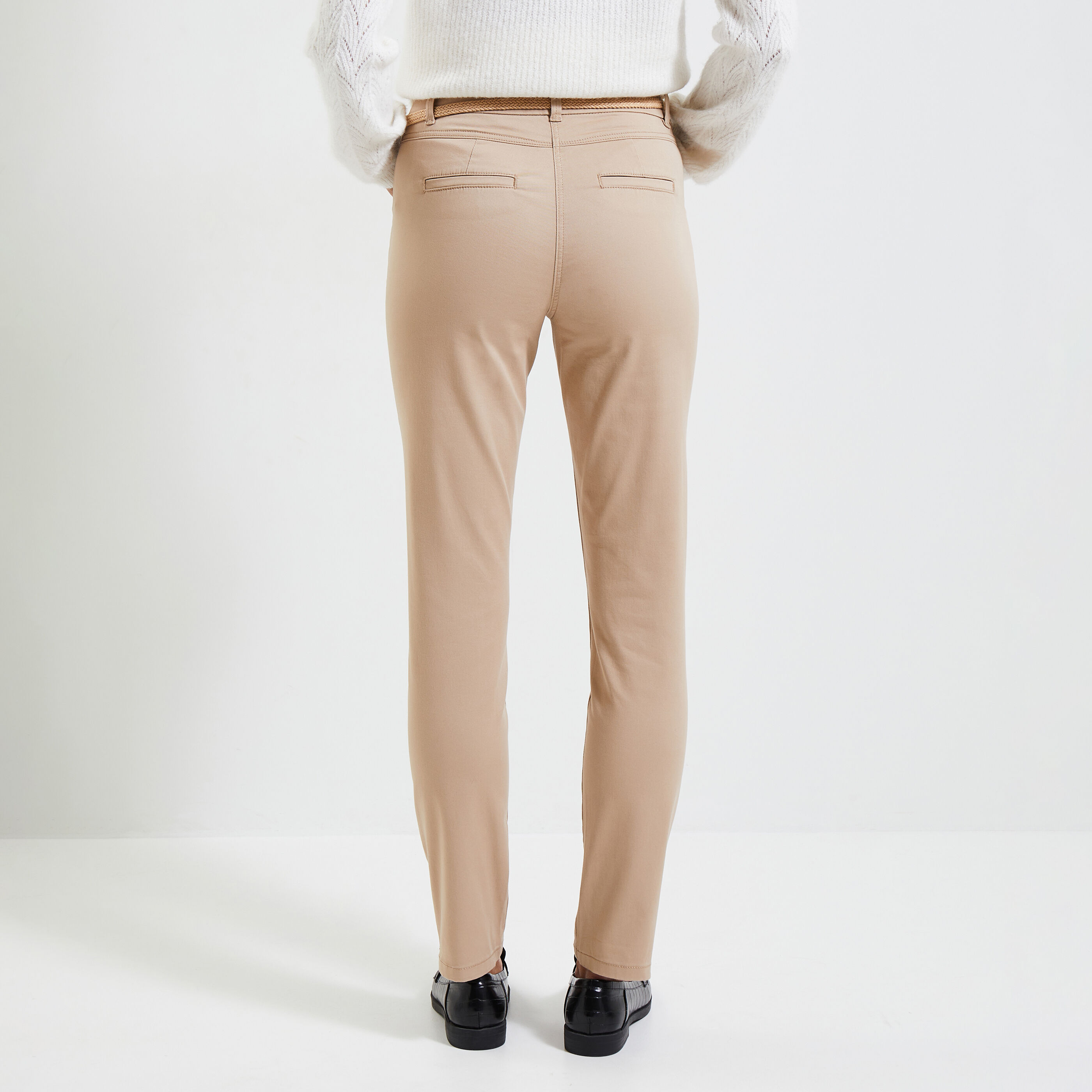 Pantalon chino femme 2025 beige