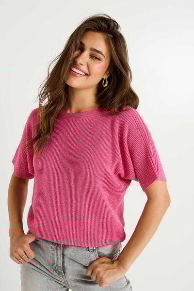 Pull manches courtes femme