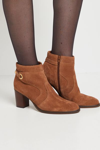 Bottines en daim femme