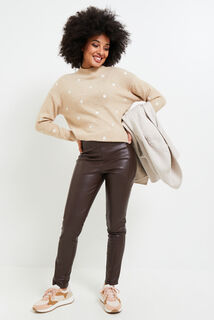 Legging simili femme