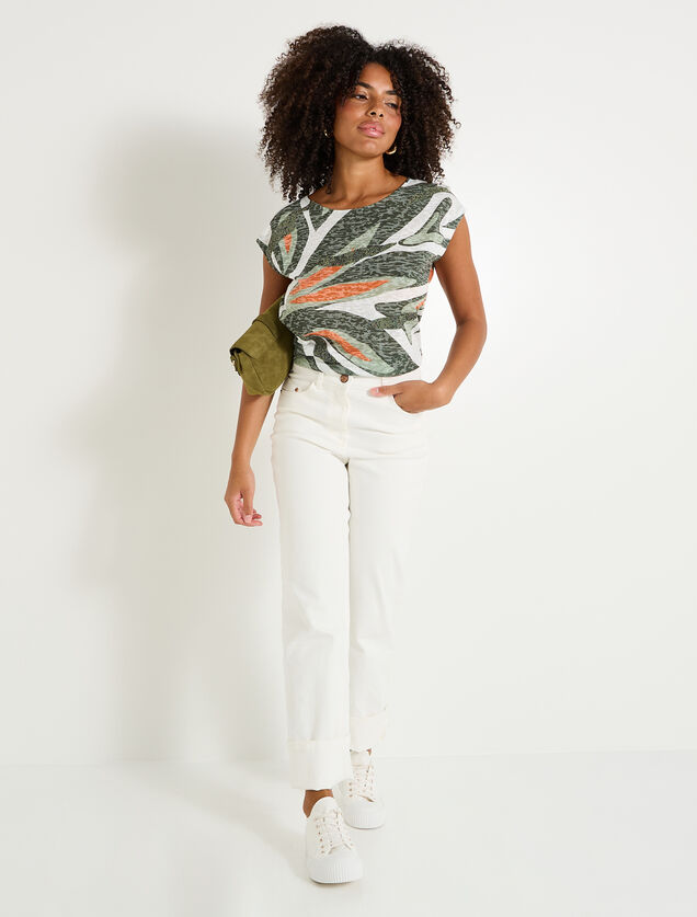 T shirt col rond femme