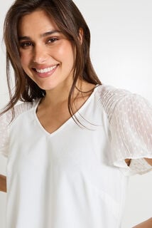 Blouse manches fantaisie femme