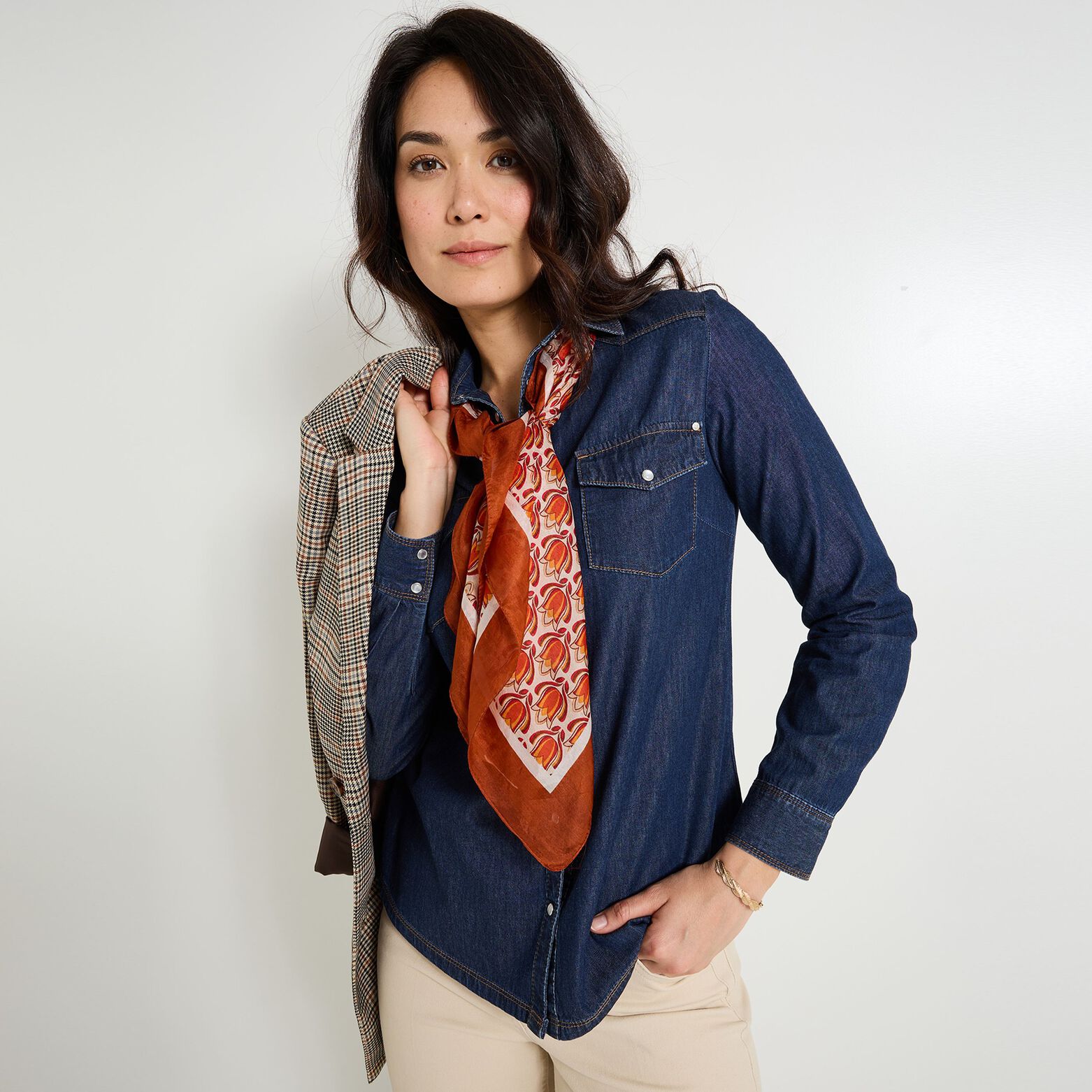 Chemise en jean femme