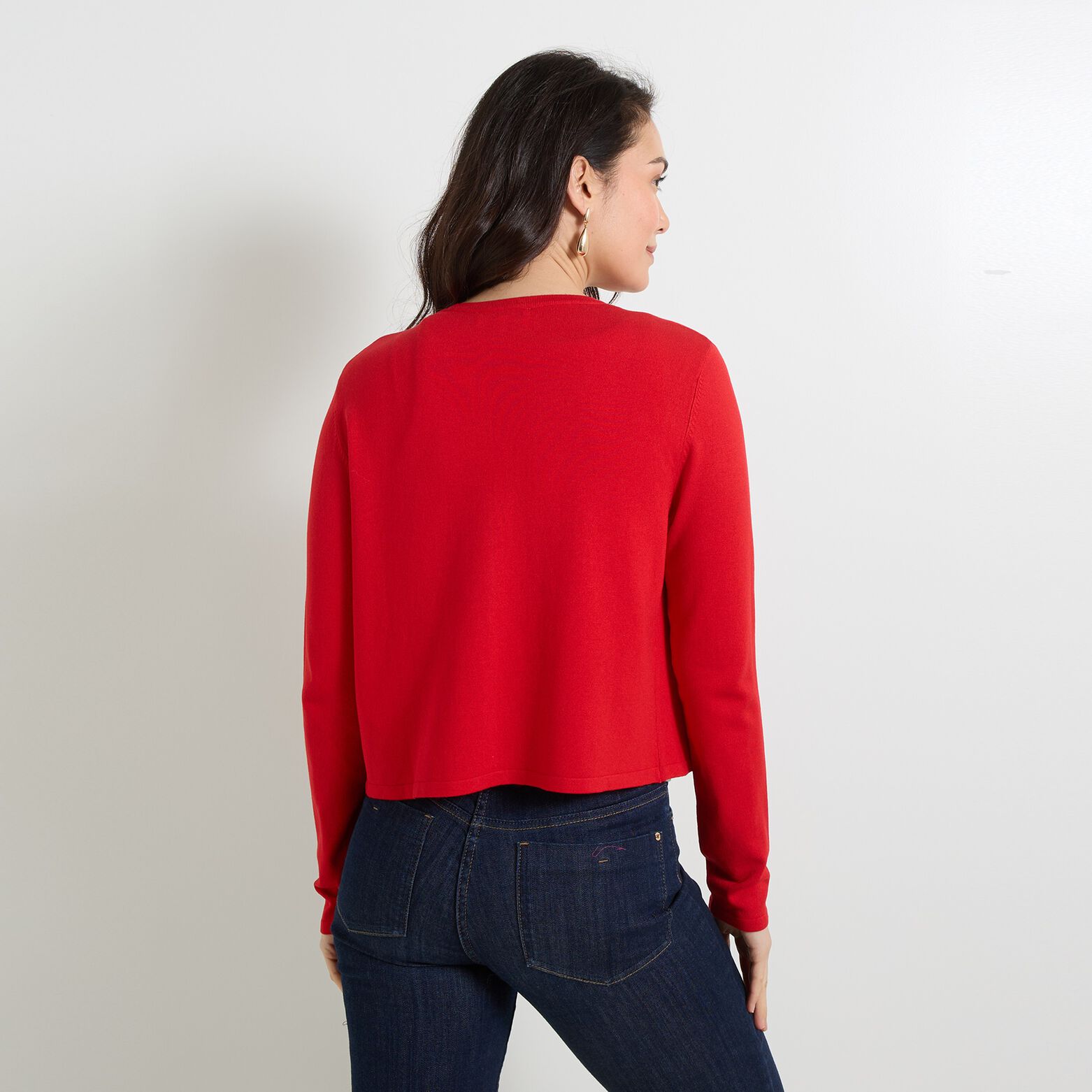 Gilet col V femme