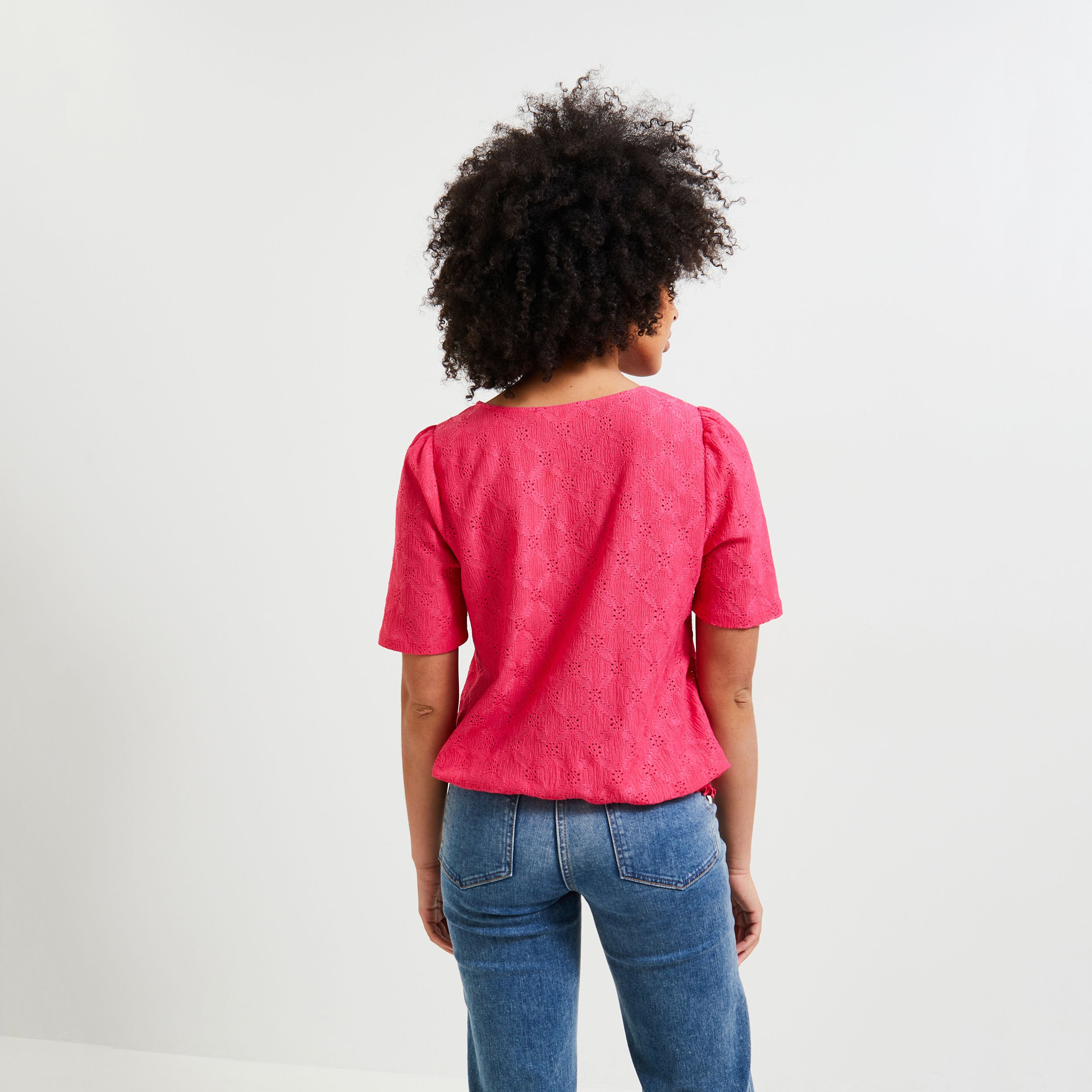 Tshirt ajour&eacute; femme