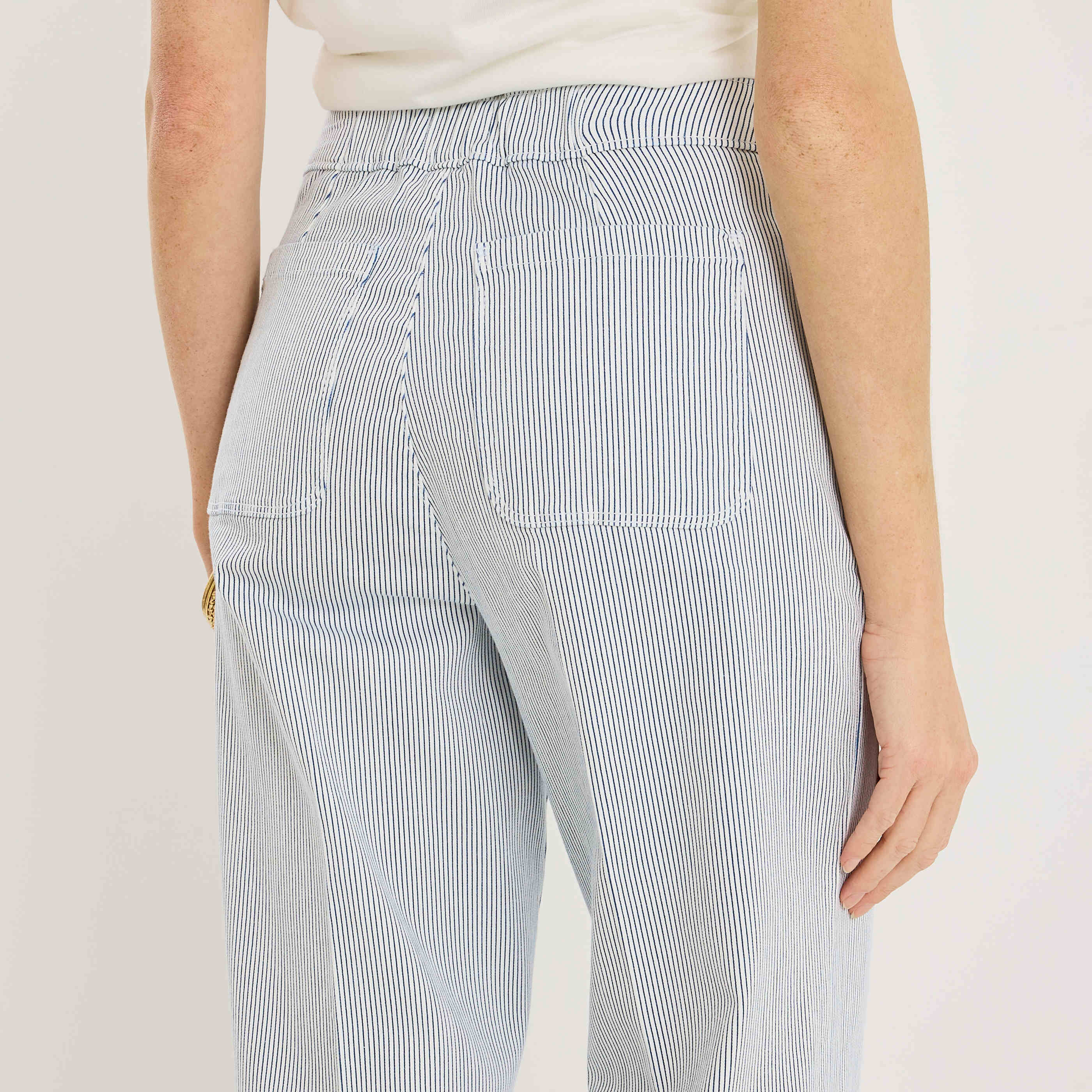 Jean flare ray&eacute; TALL MALO F02 femme