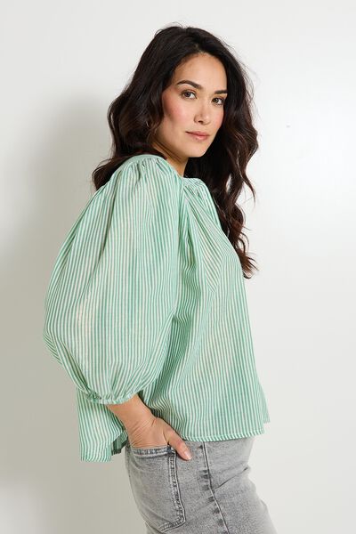 Chemise oversize rayée femme