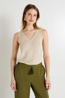 Débardeur côtelé femme