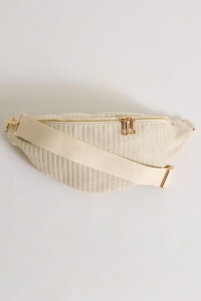 Sac banane rayé femme