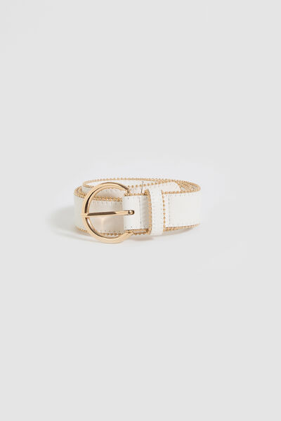 Ceinture bords perlés femme